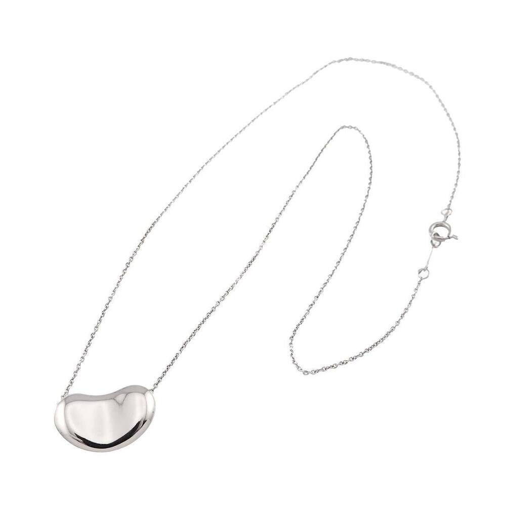Tiffany Co Bean Necklace Silver Sv